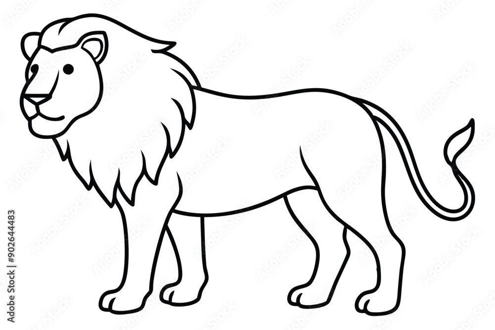 Lion line art illustration Design Concepts Lion line art illustration Design Concepts