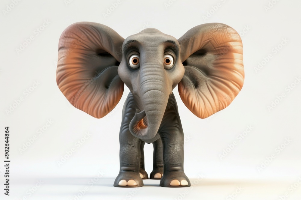 Obraz premium Wide-Eyed Elephant