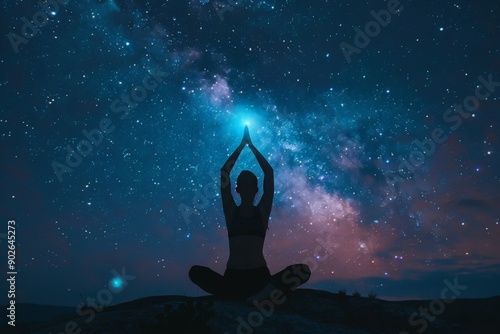 yoga pose with third eye chakra