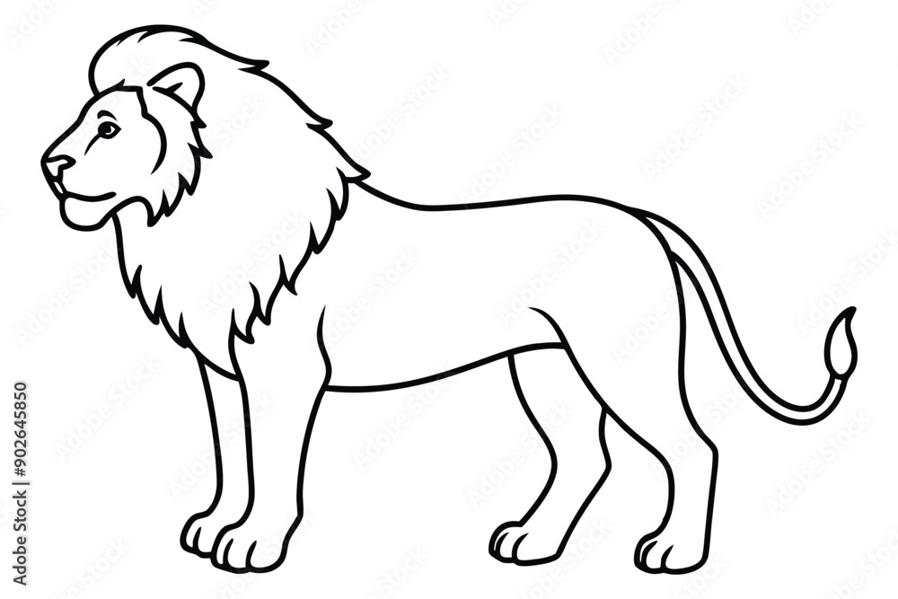 Lion line art illustration Design Concepts Lion line art illustration Design Concepts
