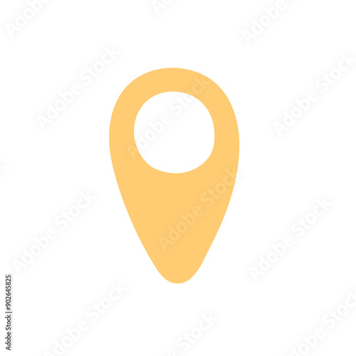 GPS, Map pointer, location mark, pin point of place, location pin or navigation mark, pin point, location marker, landmark for map sticker, place mark, indicator, navigation flat vector illustration.	