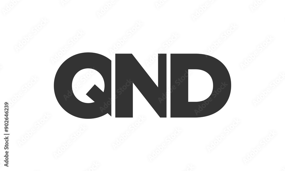 QND logo design template with strong and modern bold text. Initial based vector logotype featuring simple and minimal typography. Trendy company identity. QND logo design template with strong and modern bold text. Initial based vector logotype featuring simple and minimal typography. Trendy company identity.