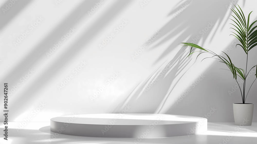 White abstract background with blurred light, can be used as e-commerce display stand White abstract background with blurred light, can be used as e-commerce display stand