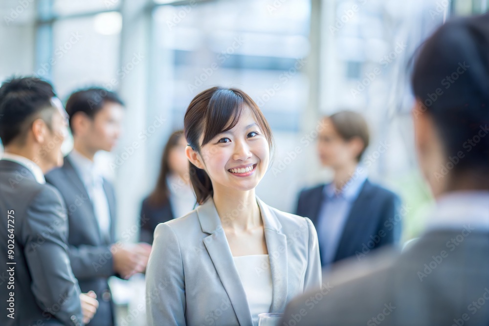 ネットワーキングイベントに参加する日本人実業家
