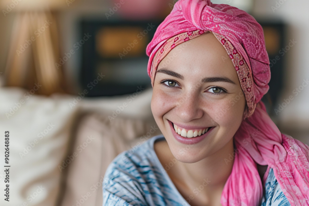 Portrait of happy oncology patient wining fight for life, remission and recovery after successful treatment. Portrait of happy oncology patient wining fight for life, remission and recovery after successful treatment.
