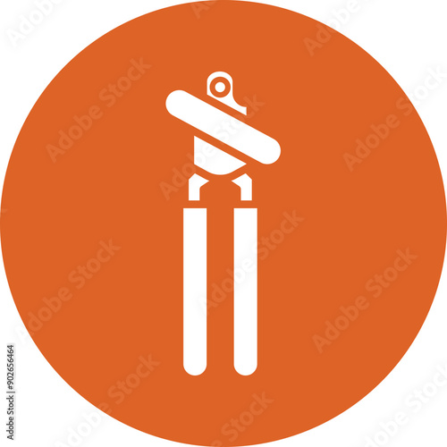 Can opener glyph circle icon