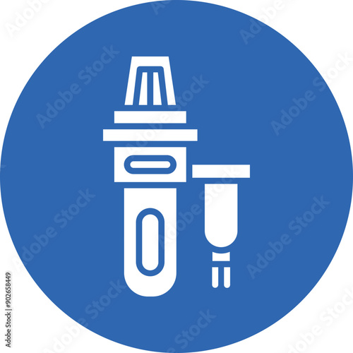 Starter Motor glyph circle icon
