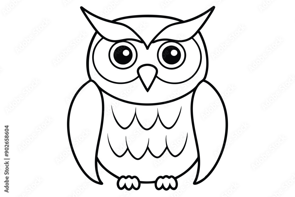 Owl line art illustration Design Concepts Owl line art illustration Design Concepts