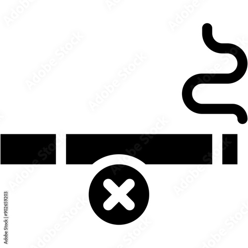 No Smoking, No Smoke, Forbidden Smoking, No Cigarette, Prohibition Sign Icon