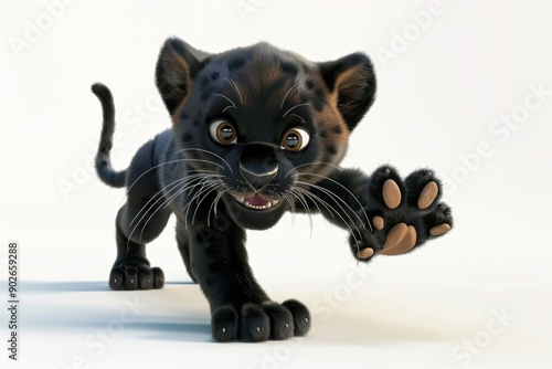 Adventurous Panther Cub