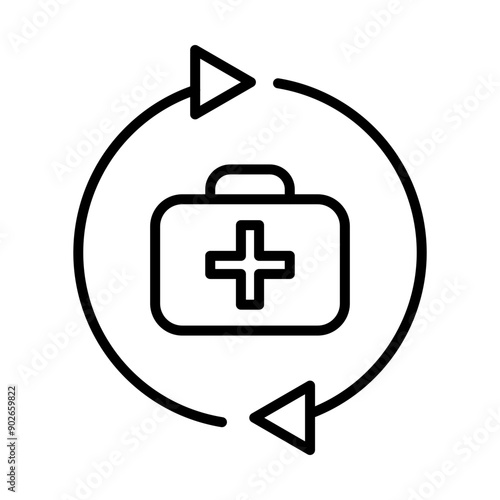 Injury Prevention line icon