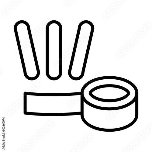 Therapeutic Taping line icon