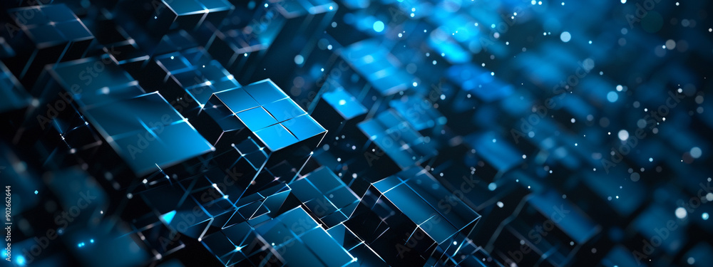 Data technology background. Abstract background. Connecting dots and lines , Abstract Digital Data and Technology Background, abstract dark blue square futuristic background Data technology background. Abstract background. Connecting dots and lines , Abstract Digital Data and Technology Background, abstract dark blue square futuristic background