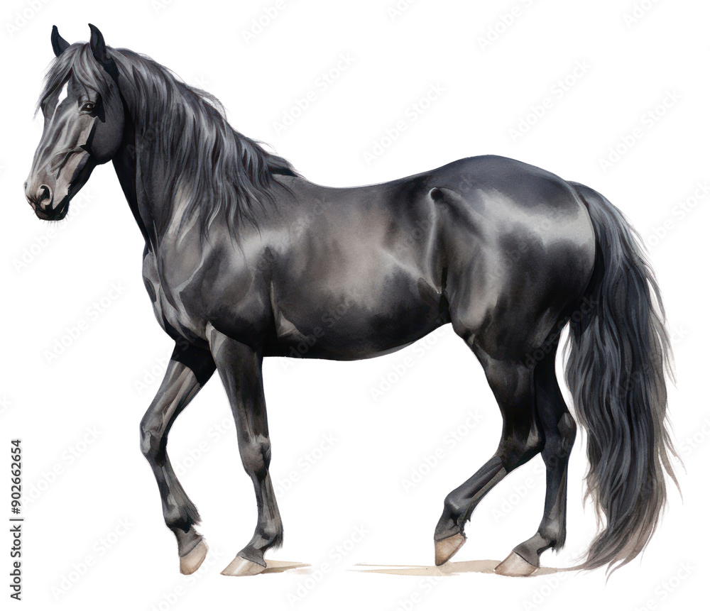Fototapeta premium PNG Horse stallion standing mammal.