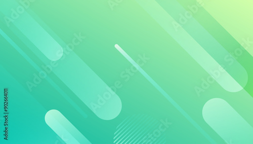 Green geometry abstract background. Vector illustration