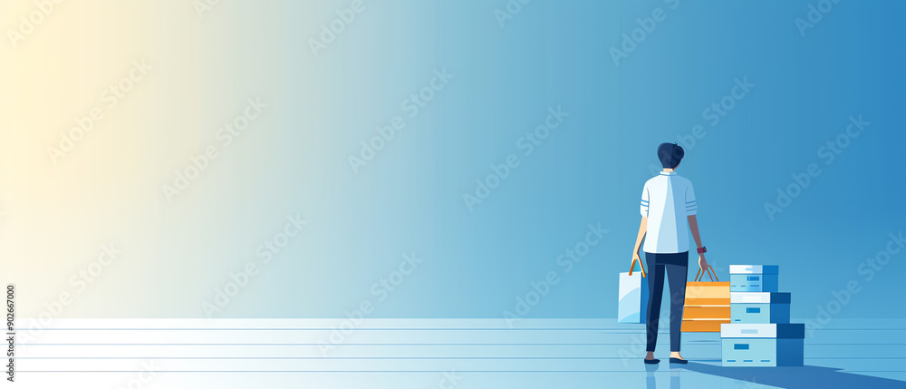 Woman with a giant credit card weighing her down, debt burden metaphor Woman with a giant credit card weighing her down, debt burden metaphor