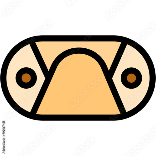 Vector Icon Cannoli, Italian food, sweet, baker, restaurant