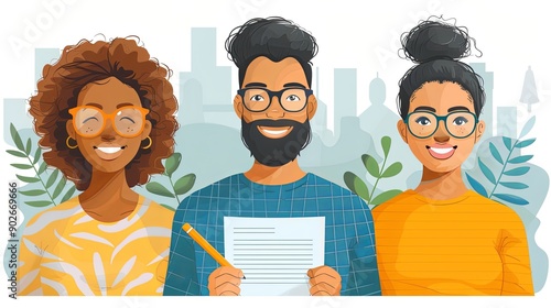 vector, illustraito, Feedback from customers or opinion form. Client answers understanding with professional research team