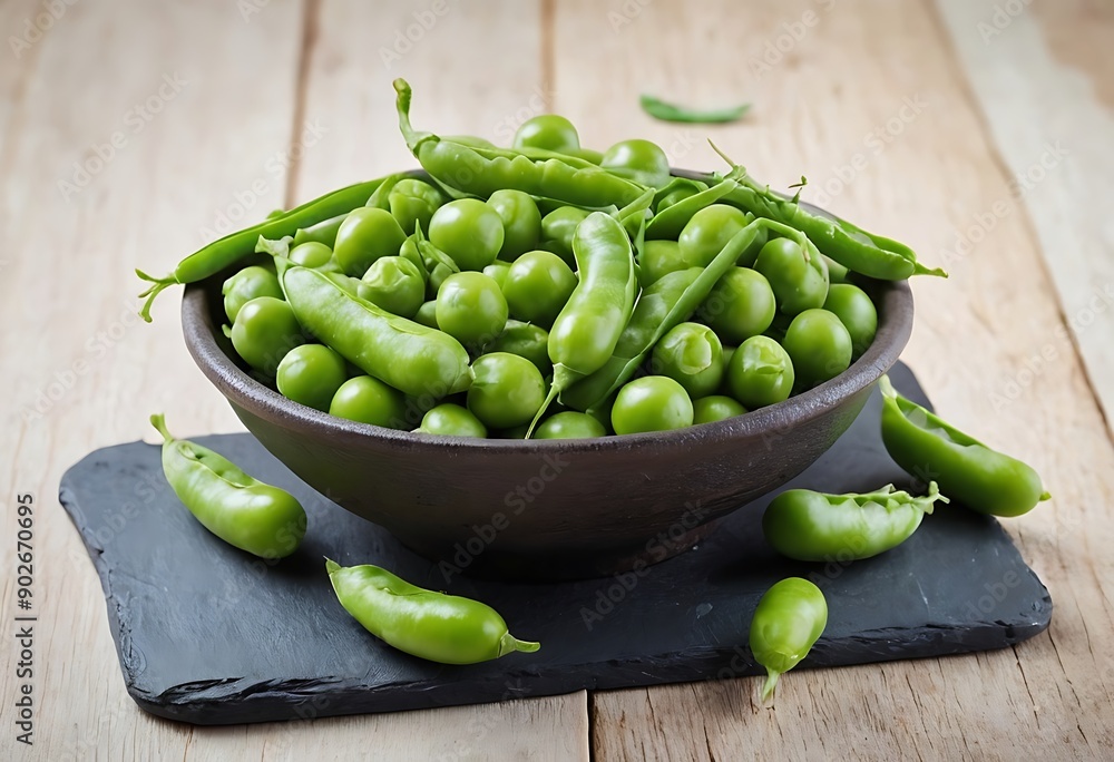 A bowl of fresh Green Peas A bowl of fresh Green Peas