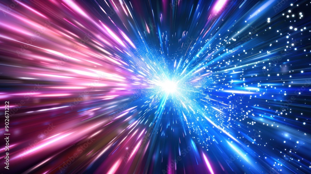 Abstract Cosmic Burst: A Bright Stellar Explosion Abstract Cosmic Burst: A Bright Stellar Explosion