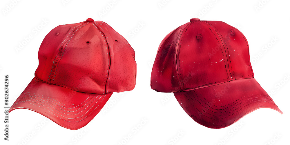 custom made wallpaper toronto digital set two red hats/ caps clipart illustration on transparent background republican party in usa