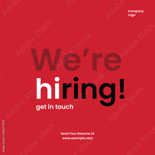 We are hiring join to the team announcement.