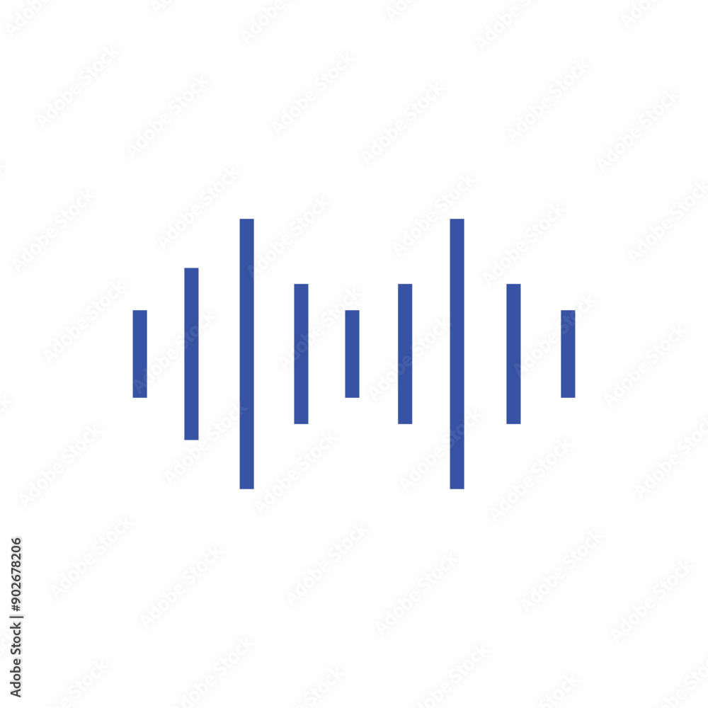 Radio wave or sound wave icon. Sound wave symbol. Sound record icon. Vector icon of sound wave, Vector dark blue icon on white background. Vector illustration. Eps file 159. Radio wave or sound wave icon. Sound wave symbol. Sound record icon. Vector icon of sound wave, Vector dark blue icon on white background. Vector illustration. Eps file 159.