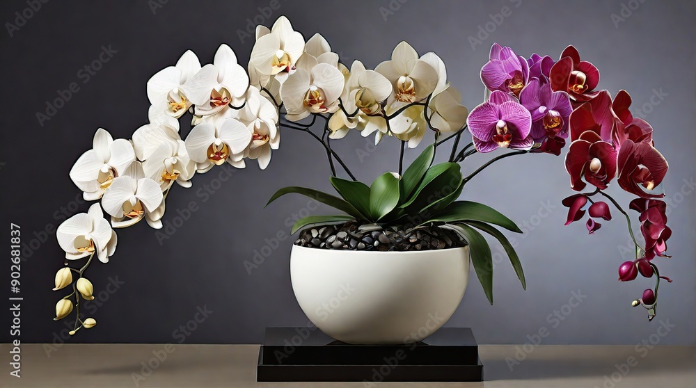 white orchid in a vase white orchid in a vase