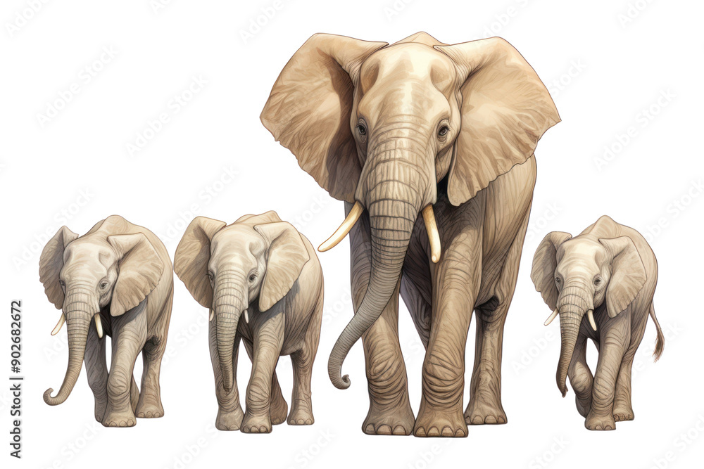 Obraz premium Elephant wildlife animal mammal.