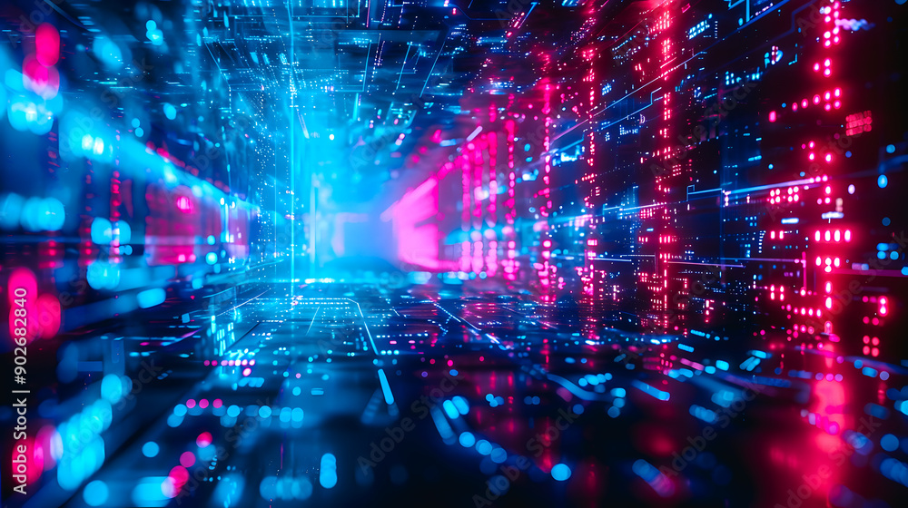 Fototapeta premium Arrière plan sur le thème de la technologie