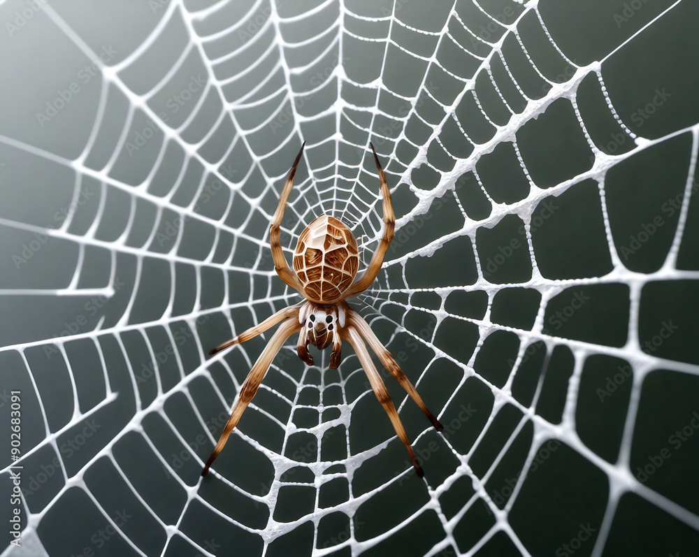 Obraz premium Spider and hus web.