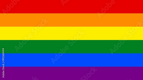 Rainbow Pride Flag Animation