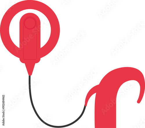 Cochlear Implant Vector illustration. Hearing therapy concept. World Deaf Day in last Sunday of September.

