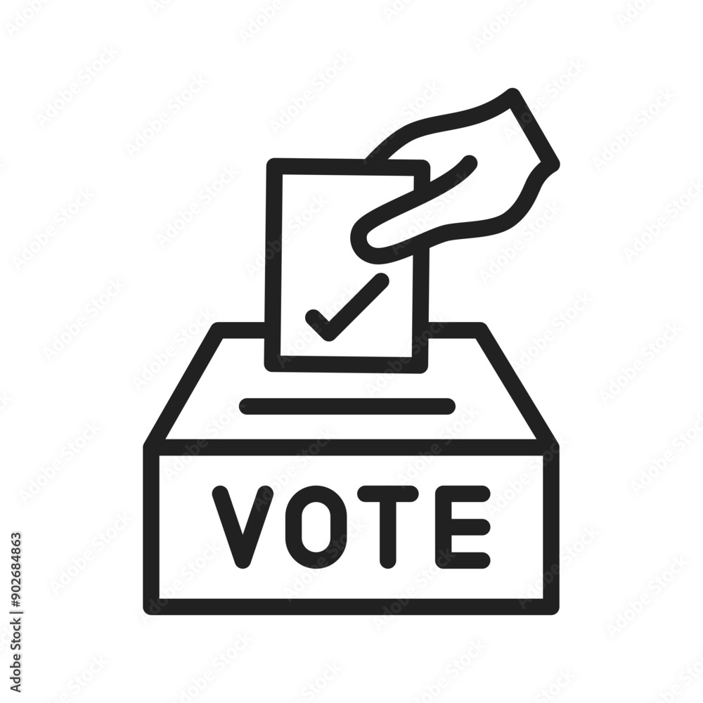 Ballot Paper icon vector image. Suitable for mobile application web application and print media.