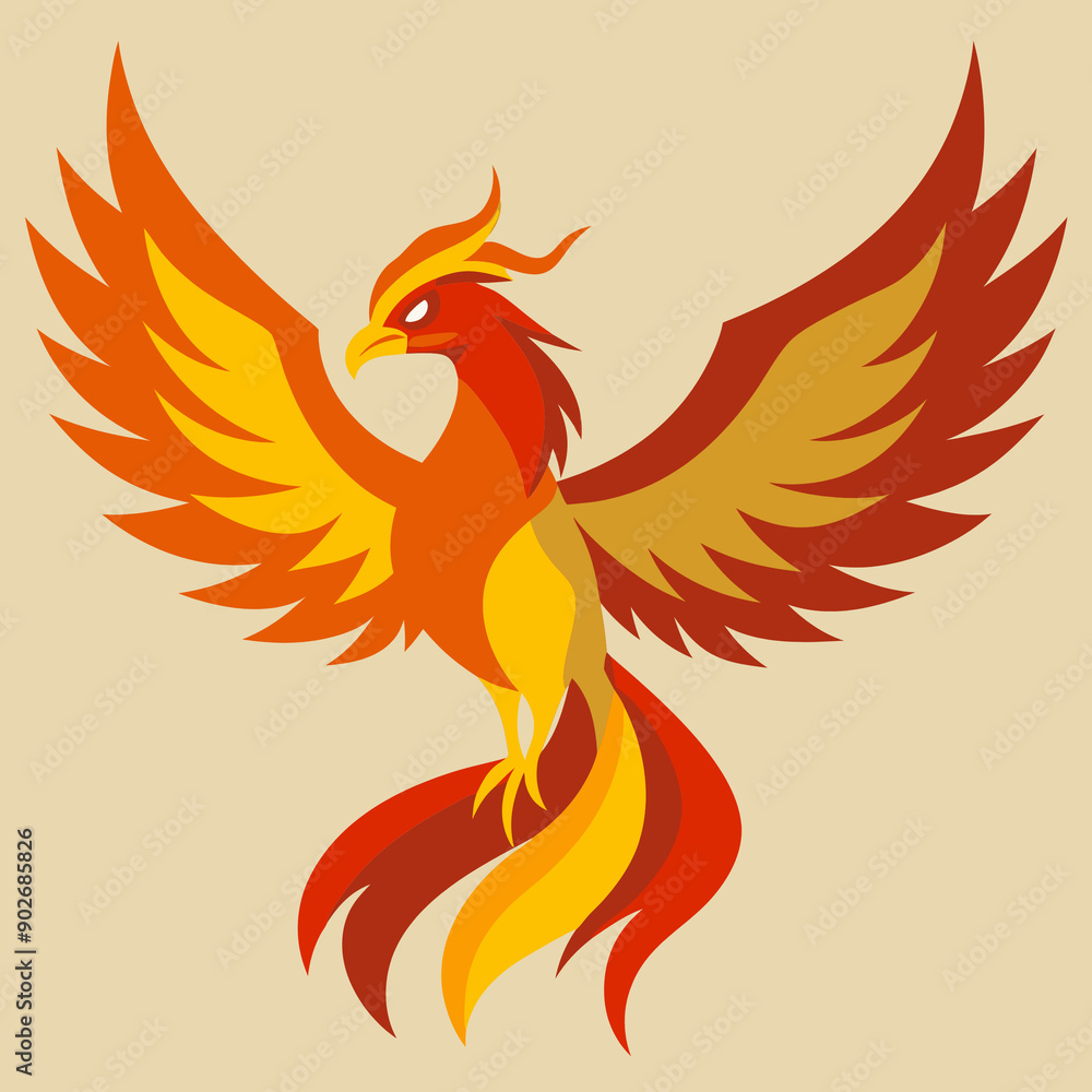 Obraz premium phoenix with wings