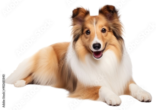 PNG Shetland sheepdog mammal animal pet.