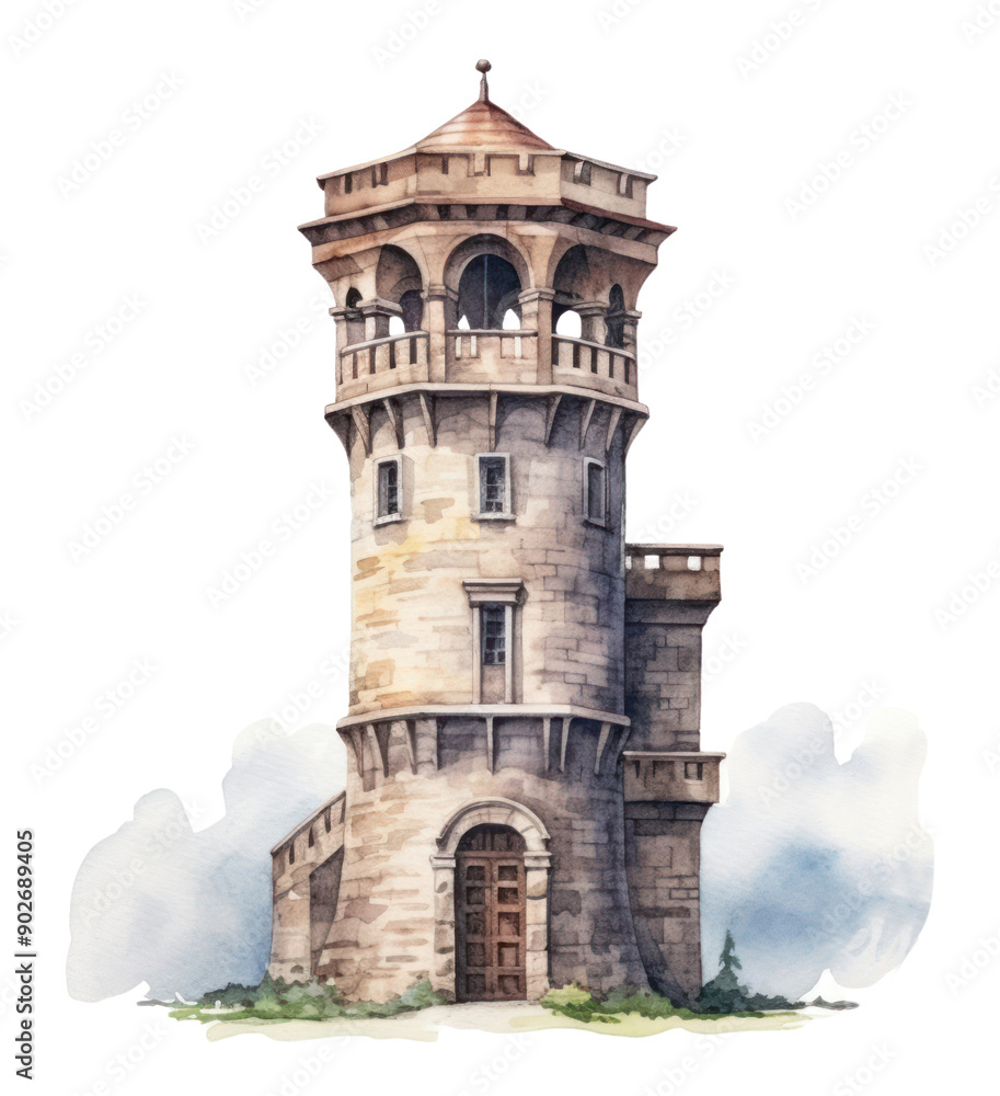 Fototapeta premium PNG Tower architecture lighthouse building.