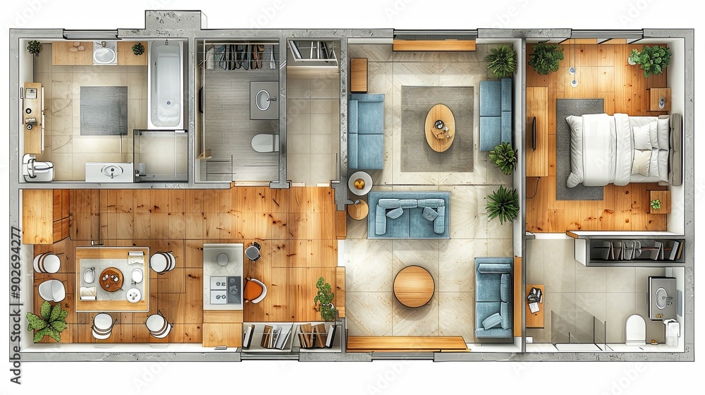 vector, illustraiton, Set of furniture top view for apartments plan. The layout of the apartment design, technical drawing. Interior icon for bathrooms, living room, kitchen, bedroom, hallway . Vector vector, illustraiton, Set of furniture top view for apartments plan. The layout of the apartment design, technical drawing. Interior icon for bathrooms, living room, kitchen, bedroom, hallway . Vector