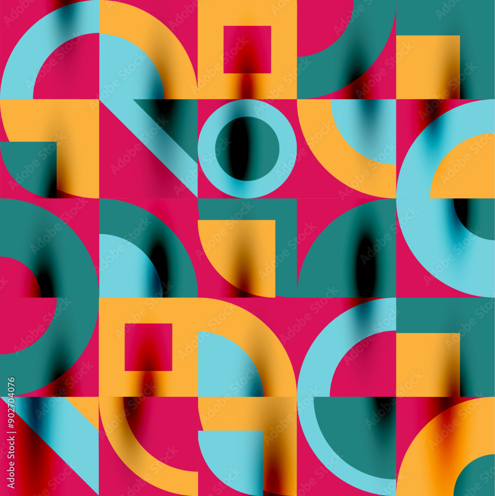 Neo memphis geometric pattern with circles, squares. Pop art abstract background for covers, banners, flyers and posters and other templates Neo memphis geometric pattern with circles, squares. Pop art abstract background for covers, banners, flyers and posters and other templates