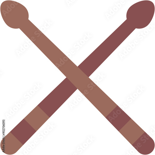 Vector Icon Drumsticks, Music And Multimedia, Percussion Instrument, Musical Instrument, Orchestra, Music