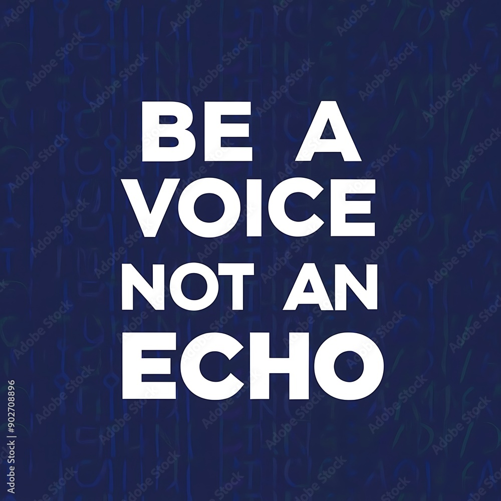 Be a Voice not an Echo colorful background and text (T-shirt Design Motivational Quote, Illustration ,Typography) Be a Voice not an Echo colorful background and text (T-shirt Design Motivational Quote, Illustration ,Typography)