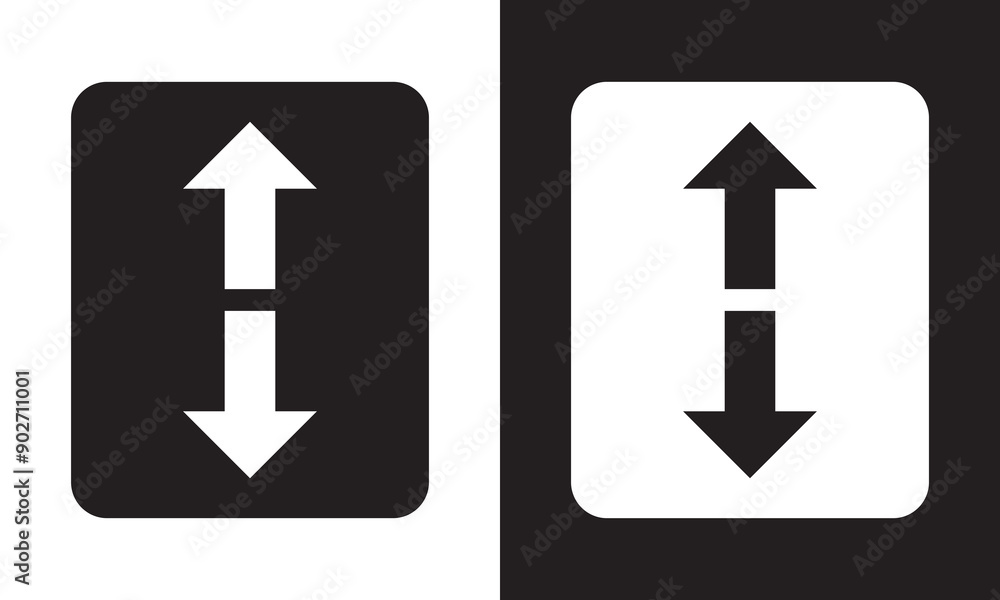 Elevator vector icon. Elevator flat sign design. Replaceable vector design. isolated on white and black background. EPS 10 Elevator vector icon. Elevator flat sign design. Replaceable vector design. isolated on white and black background. EPS 10