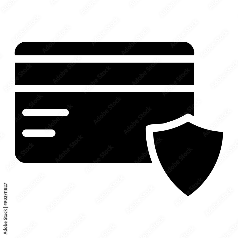 credit card security glyph style icon credit card security glyph style icon
