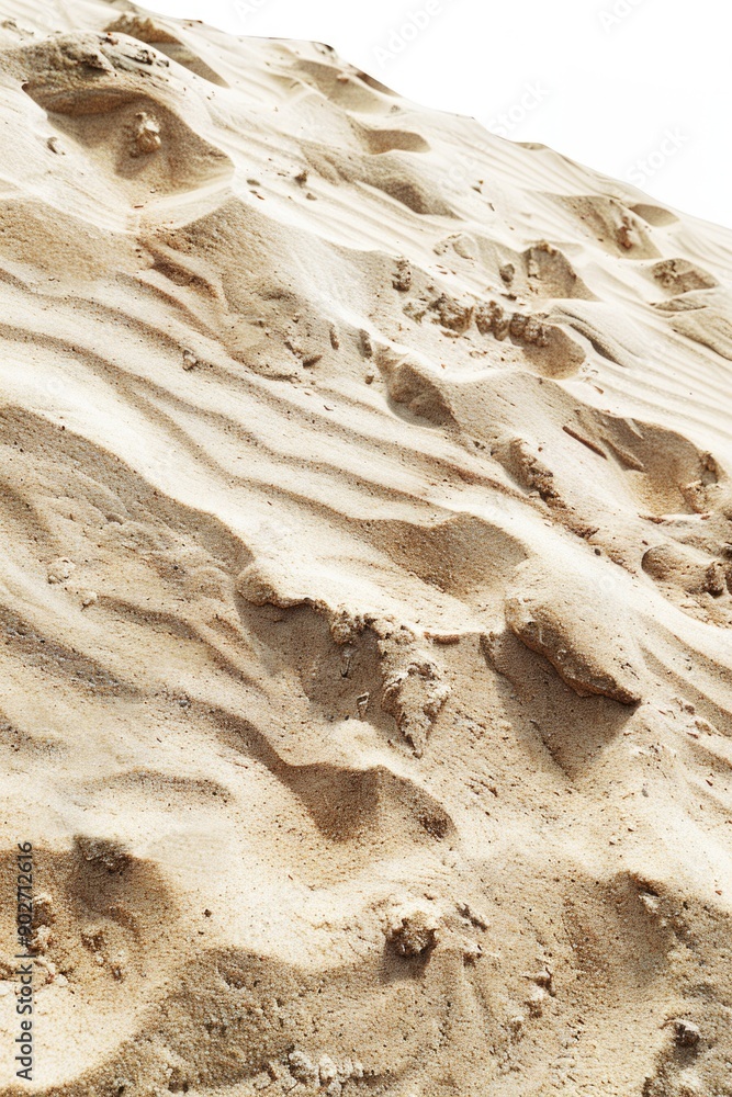 Obraz premium A close-up view of sandy surface with visible footprints