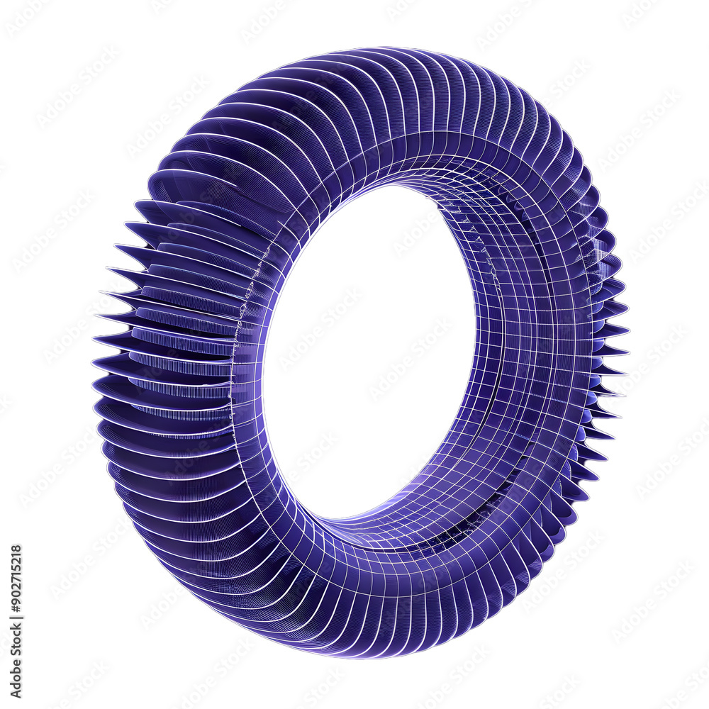 Vector wireframe illustration of a gear on a dark blue background. Mechanical technology Vector wireframe illustration of a gear on a dark blue background. Mechanical technology
