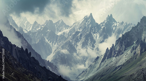 a hidden valley in the Karakoram Range