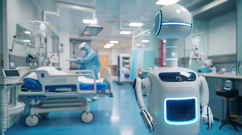 Medical robots performing routine tasks in healthcare facilities Medical robots performing routine tasks in healthcare facilities