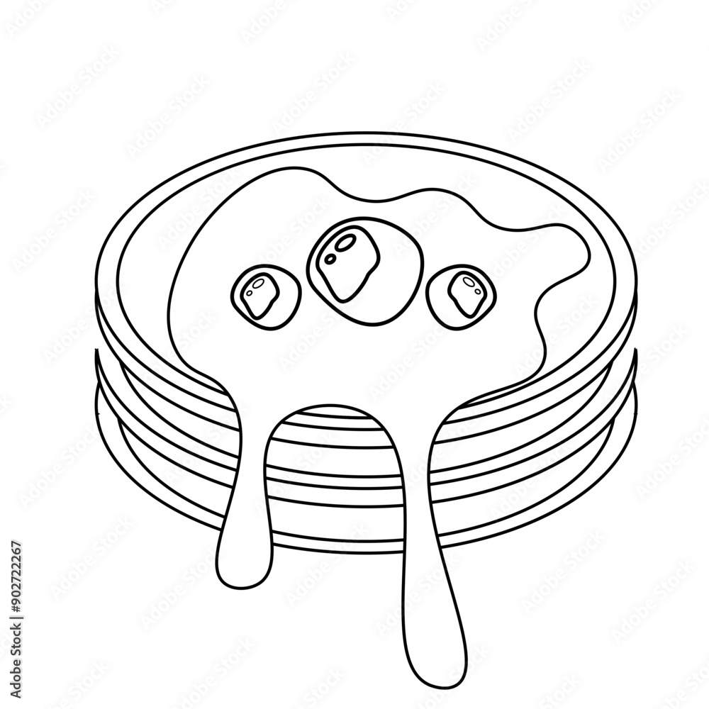 Pancake Line Icon Pancake Line Icon