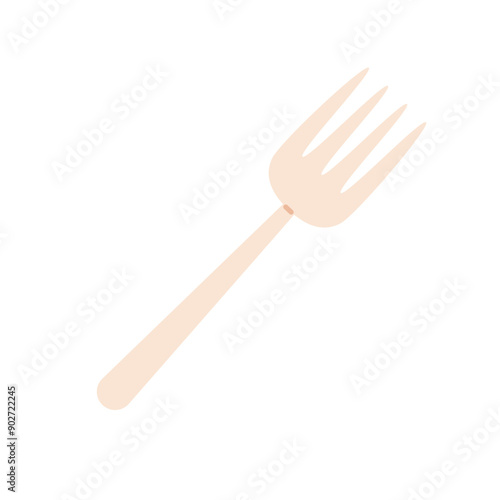 Fork flat illustration