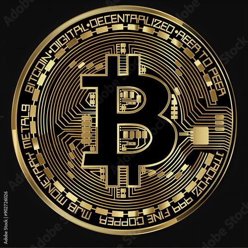 Bitcoin mining and cryptocurrency exchange vector image